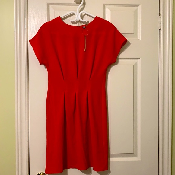 ASOS Nipped in waist mini dress in Red - US Size 2 - Picture 3 of 4